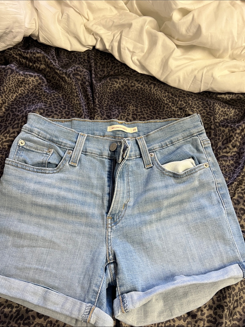 Levi’s Light Wash Women's Denim Shorts - Casual Summer Style
